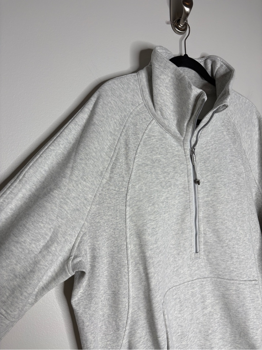 NWT Lululemon Scuba Oversized Funnel Neck Half Zip Fleece In Gray Size XL/XXL - Picture 6 of 10